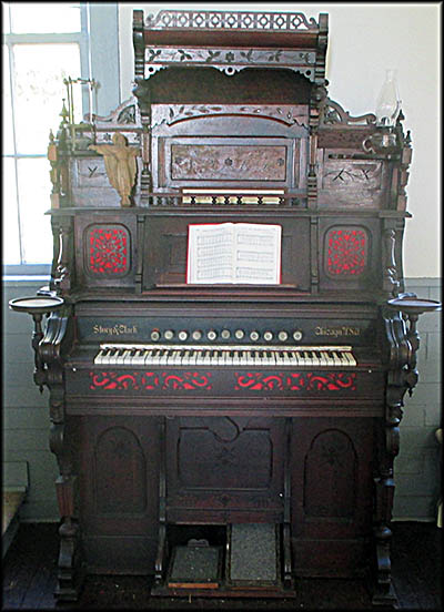 AuGlaize Village & Farm Museum—This organ was purchased by St. John Lutheran Church in 1892.