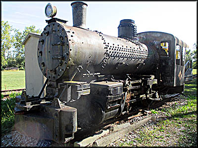 AuGlaize Village & Farm Museum—This steam engine is being sent to a museum in Indiana.
