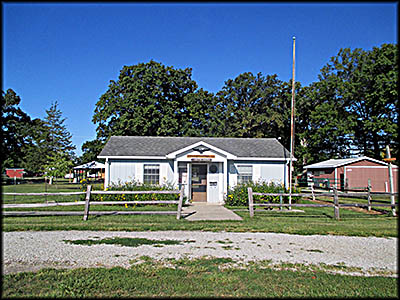 AuGlaize Village & Farm Museum—You enter the museum grounds through the visitor center.