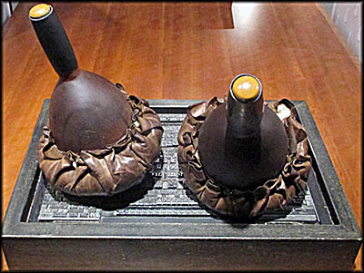 Benjamin Franklin Museum Ink Balls Used for an 18th Century Printing Press