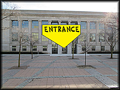 Billy Ireland Cartoon Library & Museum You will reach the museum by passing through these doors