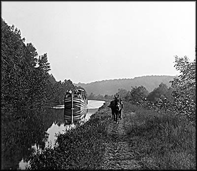Boat on the Chesapeake & Ohio Canal. Boat on the Chesapeake & Ohio Canal.