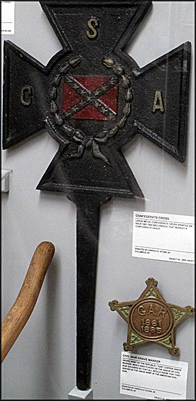 Motts Military Museum Confederate Grave Marker