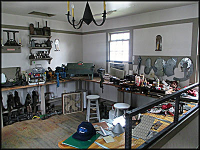 Pioneer Village Town Center Inside the Tinsmith's Shop
