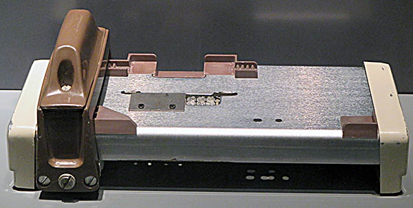 Science History Museum As technology changes, memories of what came before tends to be lost by generations who didn't grow up with them. In the days before the Internet, if you bought something with your credit card in a store, it would be placed on this credit card machine to create a carbon copy of the raised numbers of letters necessary for the store to send it the credit card company.