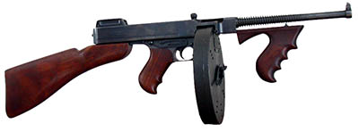 Thompson Machine Gun with 100 Round  Drum