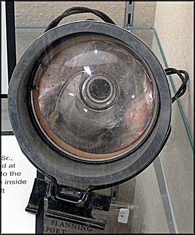 Canaday Center for Special Collections This driving light was made by Normal Thal, Sr., and was the predecessor of the headlight.