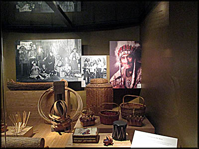 Ziibiwing Center Anishnakek-made baskets