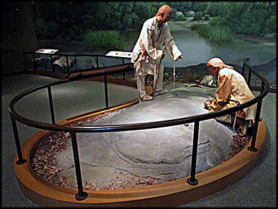 Ziibiwing Center Making Petroglyphs